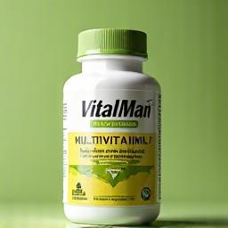 Botol suplemen VitalMan multivitamin harian lelaki