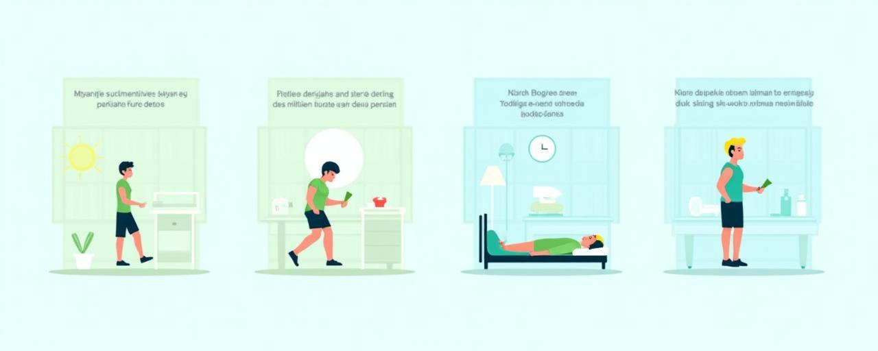 Infografik cara pengambilan suplemen mengikut masa hari