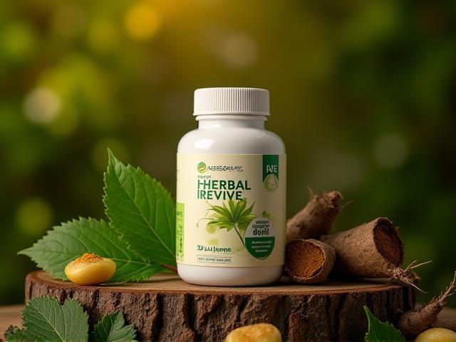 Suplemen pemulihan herba Herbal Revive untuk kesihatan optimum